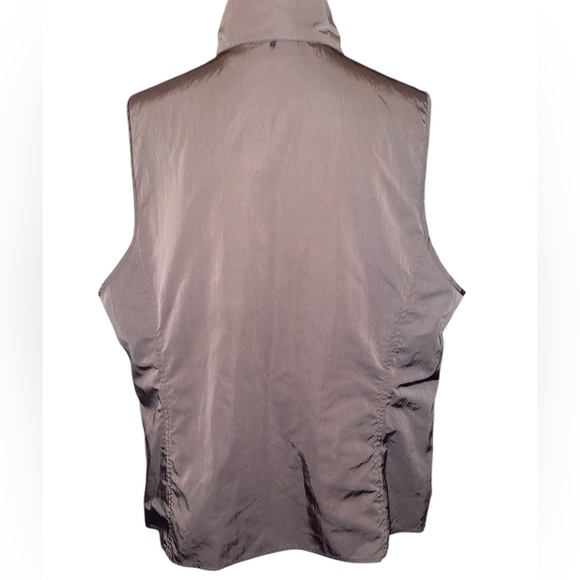 Chico’s Quilted Faux Fur Puffball Vest in Brown Size XL (16, Chico size 3) - Picture 2 of 5